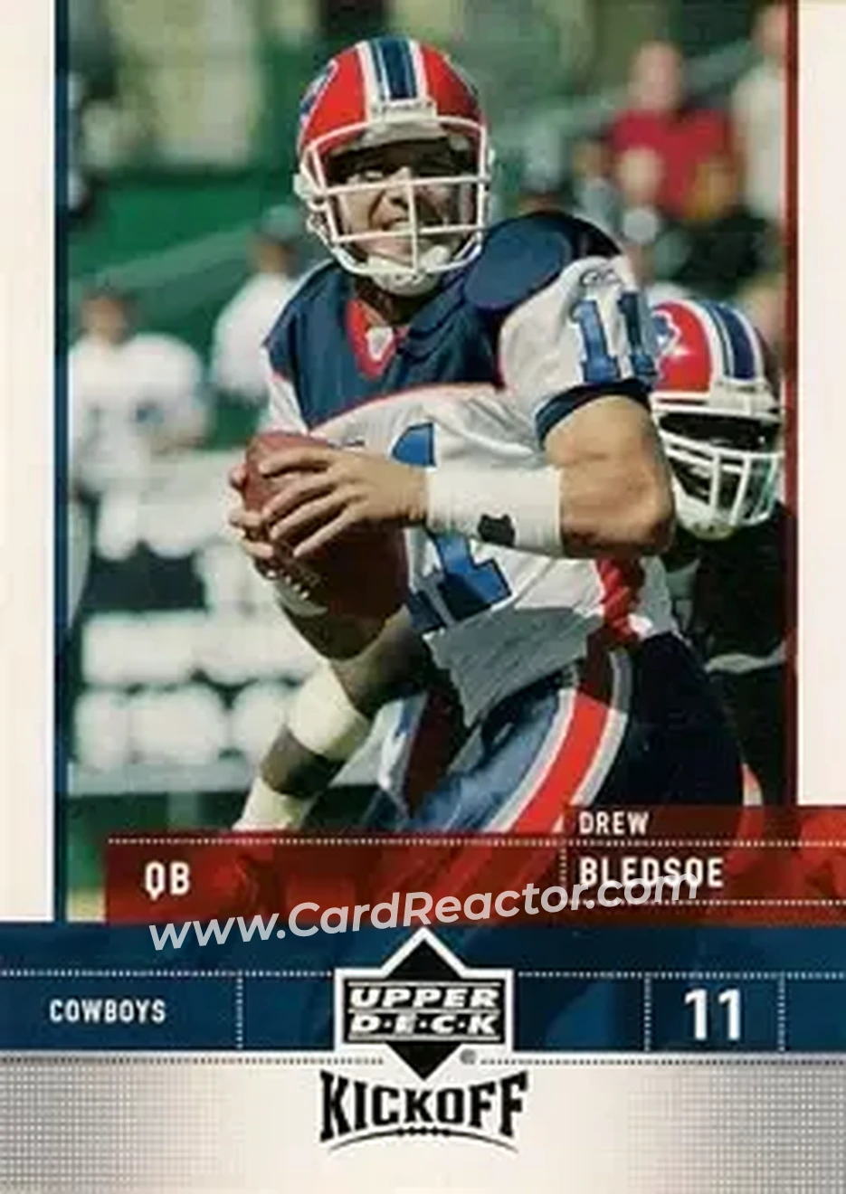 2005 Upper Deck Kickoff #24 - Drew Bledsoe - Dallas Cowboys - Front 2005 Upper Deck Kickoff #24 - Drew Bledsoe - Dallas Cowboys - Front