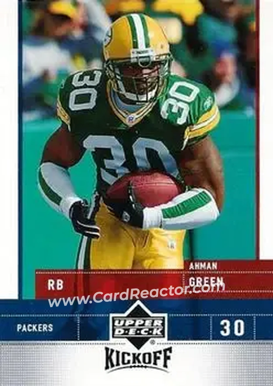 2005 Upper Deck Kickoff #32 - Ahman Green - Green Bay Packers - Front