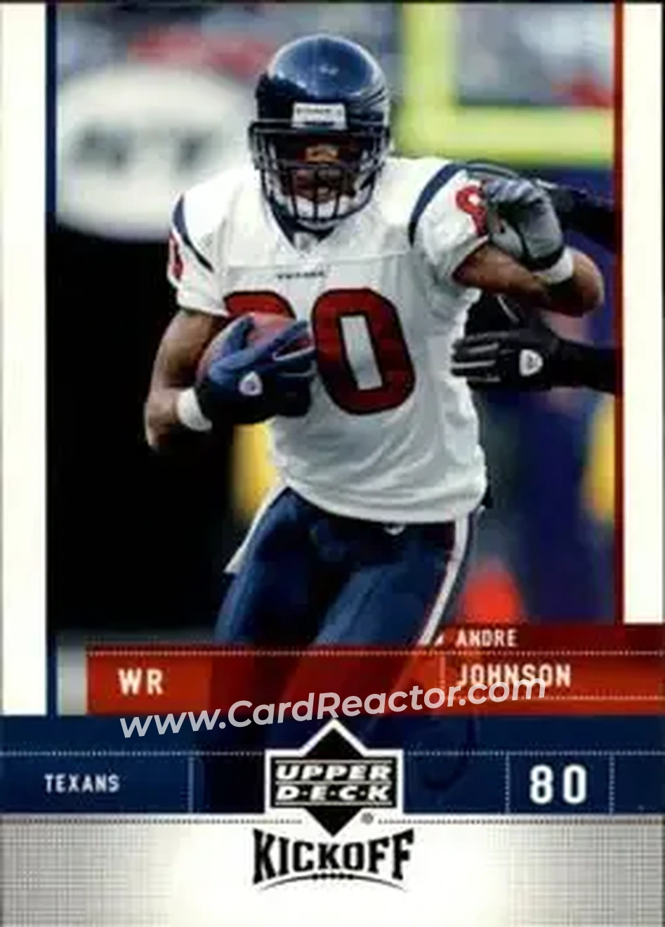 2005 Upper Deck Kickoff #35 - Andre Johnson - Houston Texans - Front 2005 Upper Deck Kickoff #35 - Andre Johnson - Houston Texans - Front