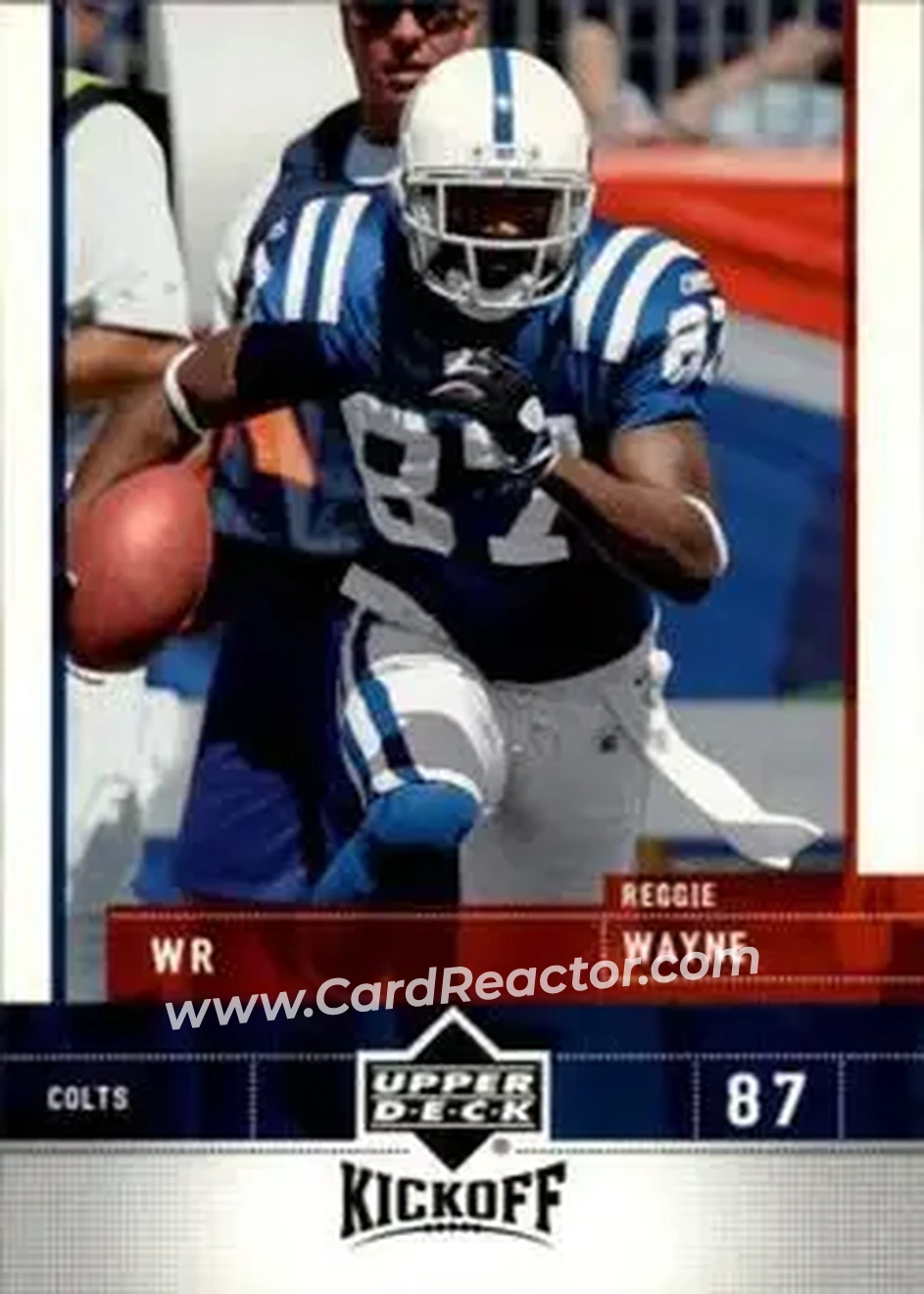 2005 Upper Deck Kickoff #38 - Reggie Wayne - Indianapolis Colts - Front