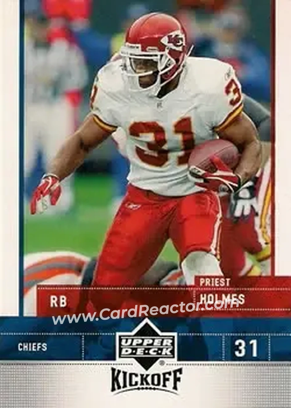 2005 Upper Deck Kickoff #43 - Priest Holmes - Kansas City Chiefs - Front