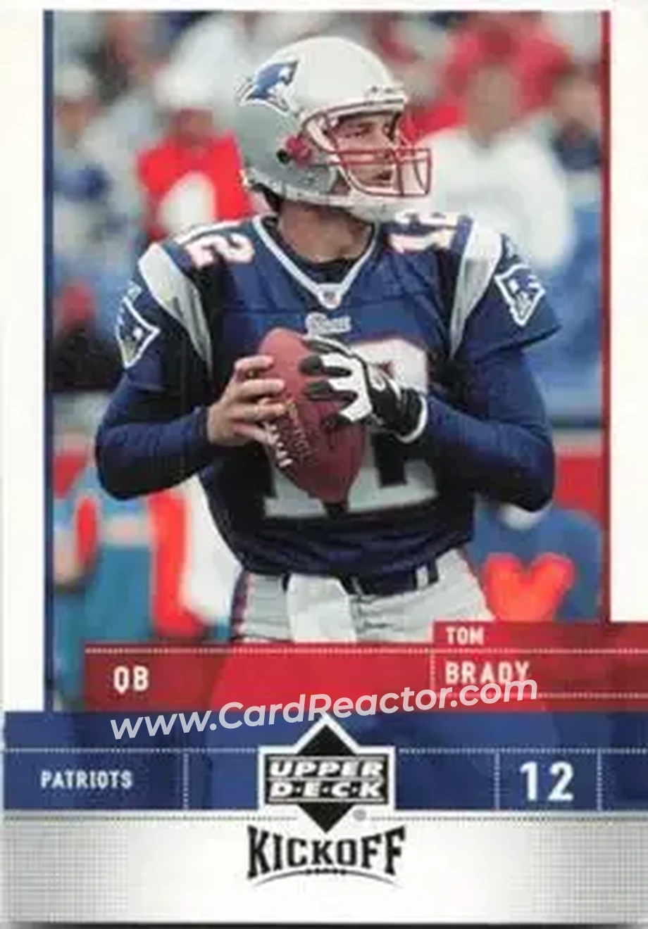 2005 Upper Deck Kickoff #52 - Tom Brady - New England Patriots - Front