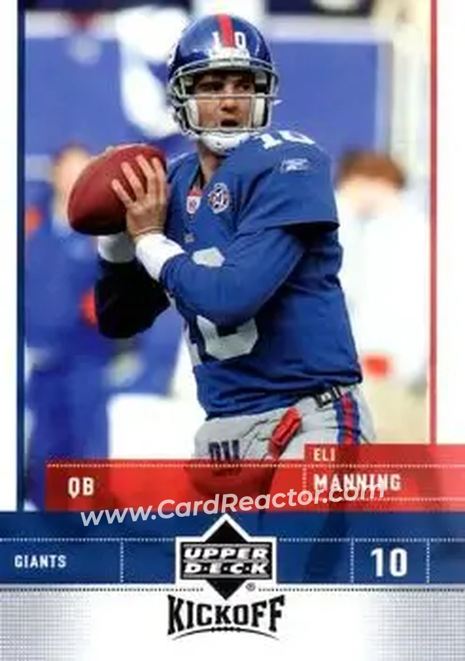 2005 Upper Deck Kickoff #58 - Eli Manning - New York Giants - Front