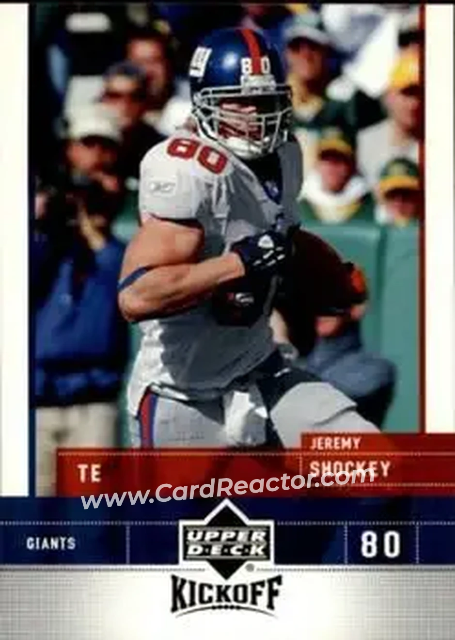 2005 Upper Deck Kickoff #59 - Jeremy Shockey - New York Giants - Front