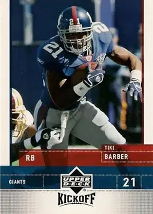 2005 Upper Deck Kickoff #60 - Tiki Barber - New York Giants