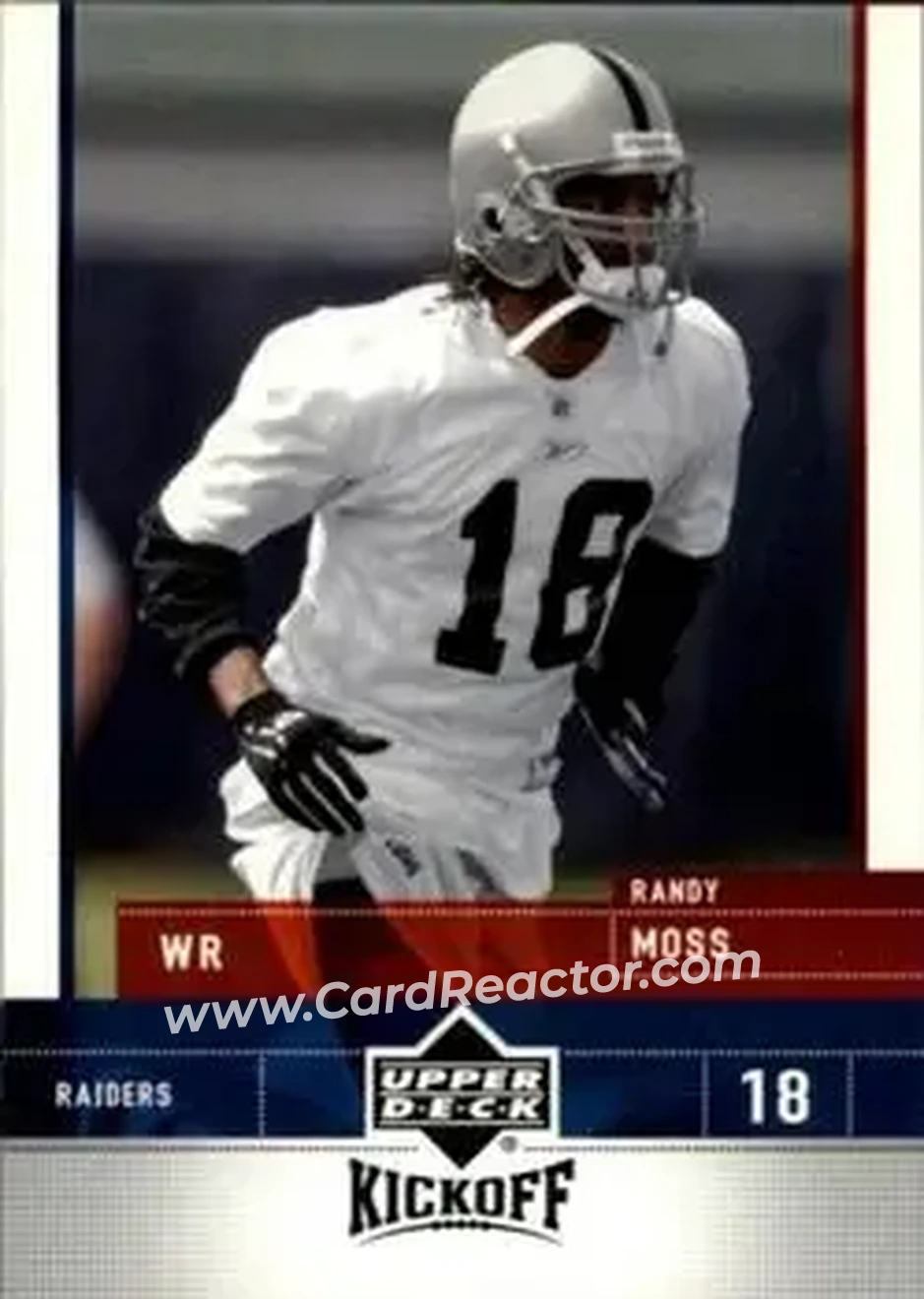 2005 Upper Deck Kickoff #65 - Randy Moss - Oakland Raiders - Front