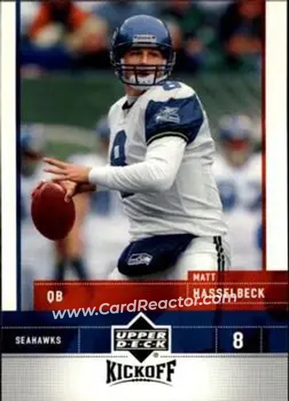 2005 Upper Deck Kickoff #78 - Matt Hasselbeck - Seattle Seahawks - Front 2005 Upper Deck Kickoff #78 - Matt Hasselbeck - Seattle Seahawks - Front
