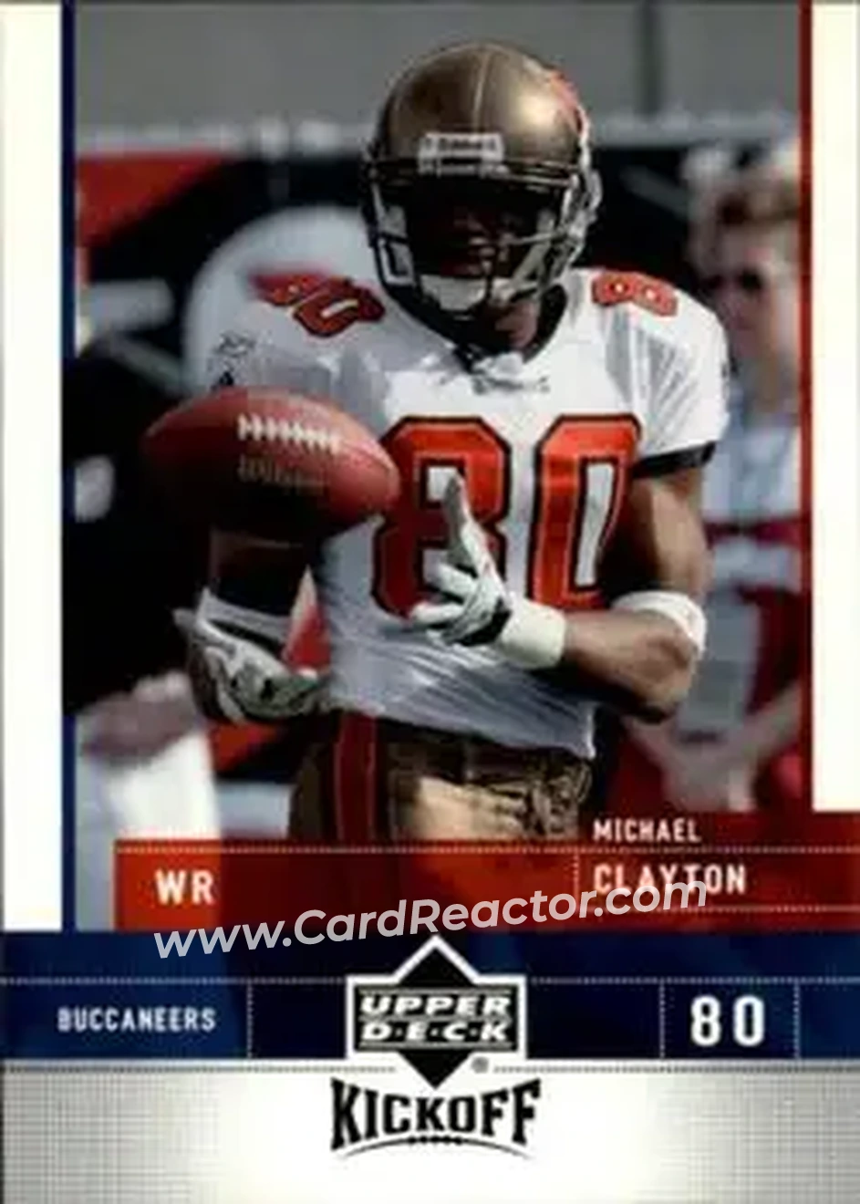 2005 Upper Deck Kickoff #84 - Michael Clayton - Tampa Bay Buccaneers - Front 2005 Upper Deck Kickoff #84 - Michael Clayton - Tampa Bay Buccaneers - Front