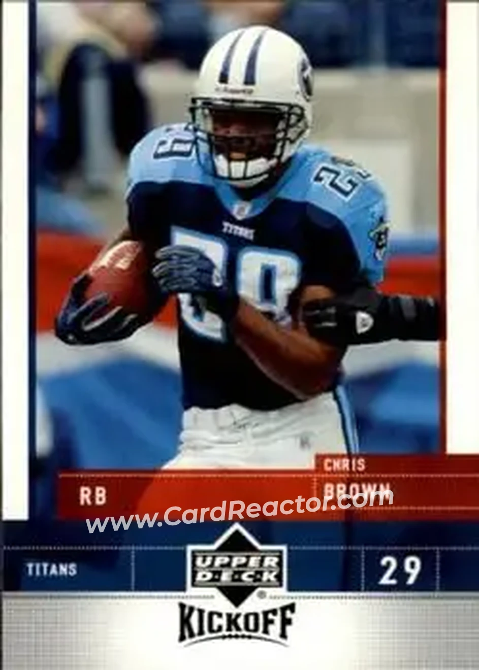 2005 Upper Deck Kickoff #87 - Chris Brown - Tennessee Titans - Front