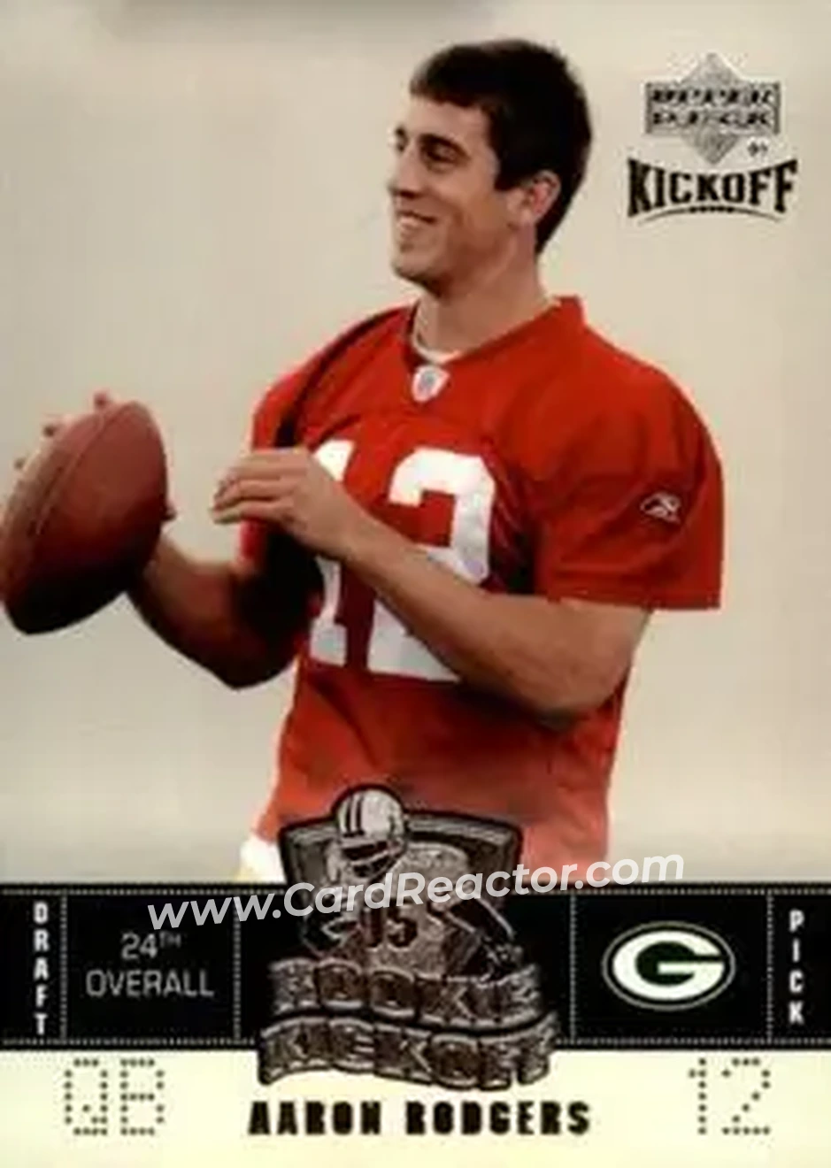 2005 Upper Deck Kickoff #91 - Aaron Rodgers - Green Bay Packers - Front 2005 Upper Deck Kickoff #91 - Aaron Rodgers - Green Bay Packers - Front
