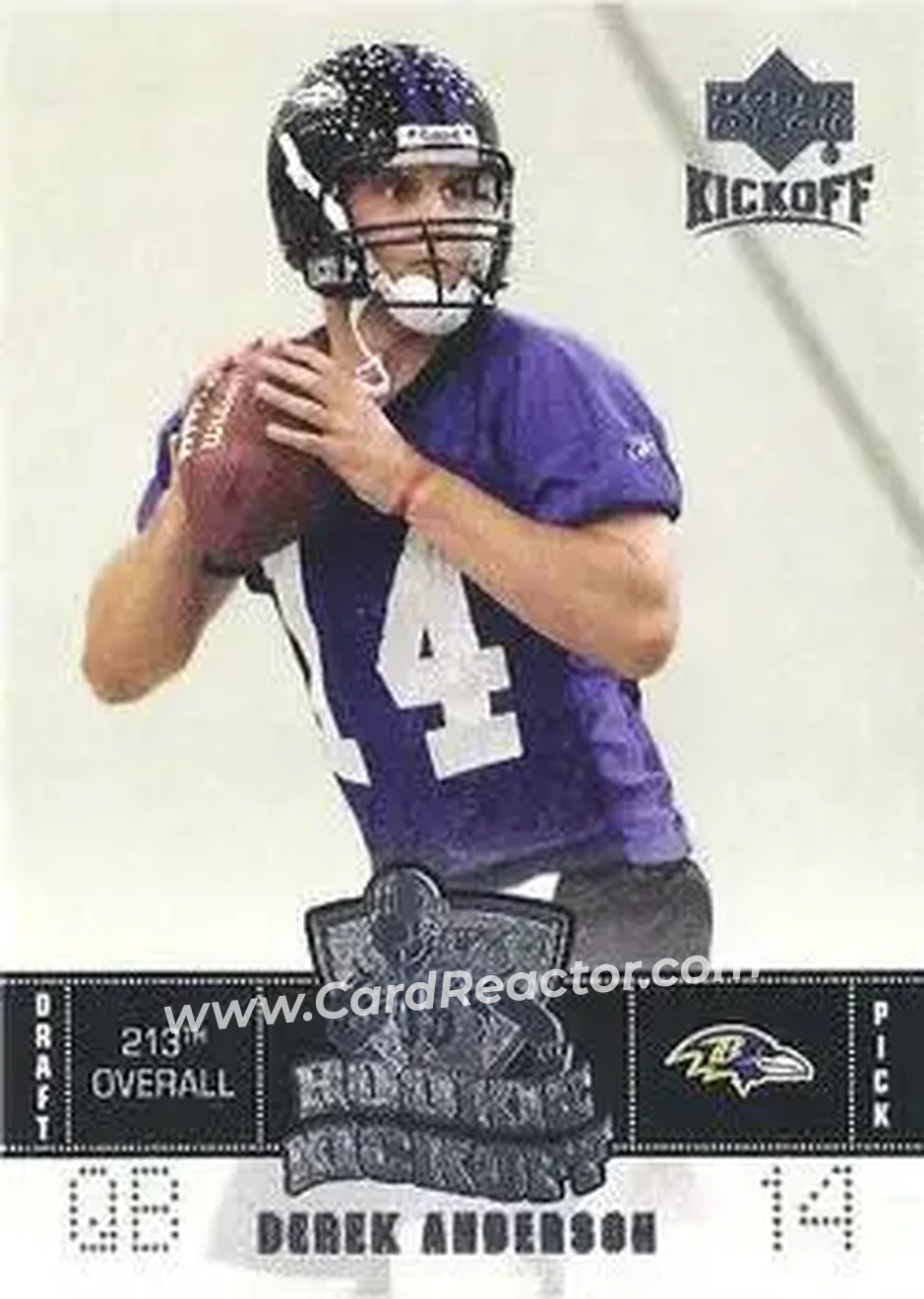 2005 Upper Deck Kickoff #96 - Derek Anderson - Baltimore Ravens - Front