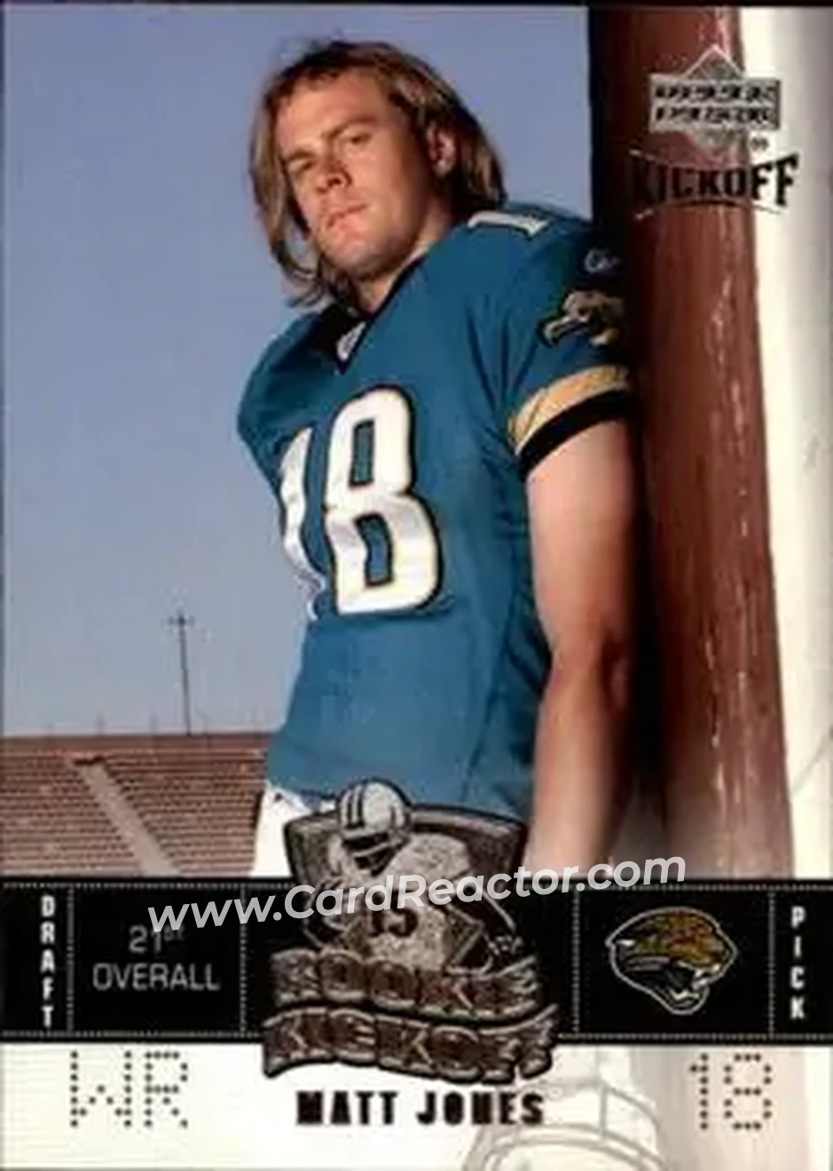 2005 Upper Deck Kickoff #103 - Matt Jones - Jacksonville Jaguars - Front