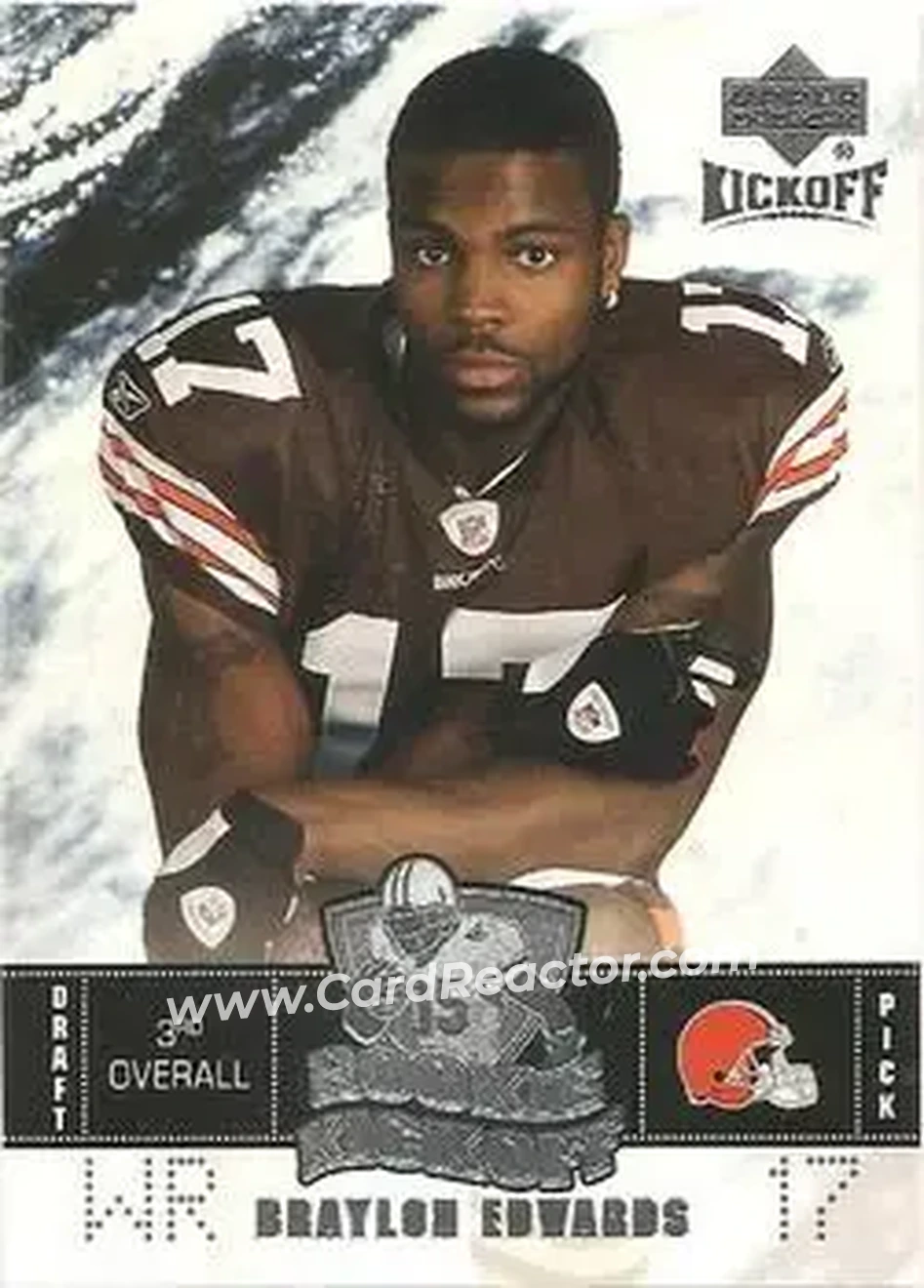 2005 Upper Deck Kickoff #106 - Braylon Edwards - Cleveland Browns - Front 2005 Upper Deck Kickoff #106 - Braylon Edwards - Cleveland Browns - Front