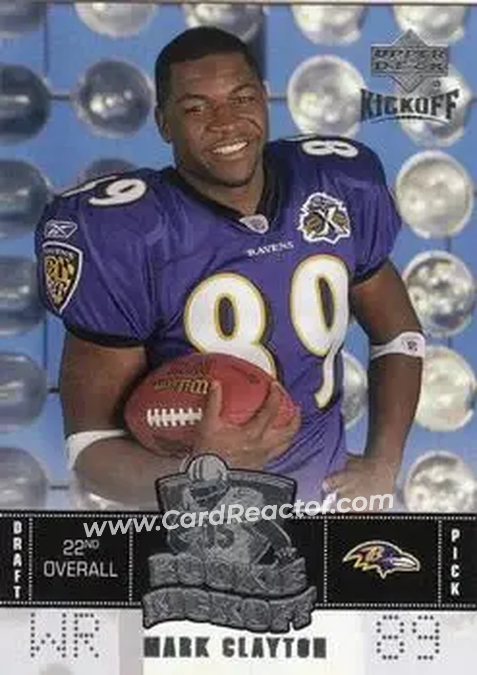 2005 Upper Deck Kickoff #107 - Mark Clayton - Baltimore Ravens - Front