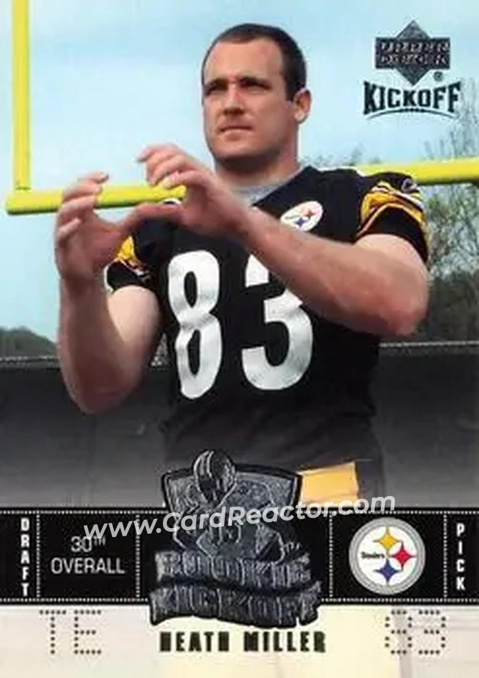 2005 Upper Deck Kickoff #112 - Heath Miller - Pittsburgh Steelers - Front 2005 Upper Deck Kickoff #112 - Heath Miller - Pittsburgh Steelers - Front