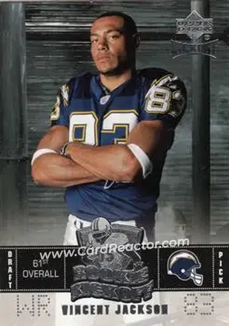 2005 Upper Deck Kickoff #115 - Vincent Jackson - San Diego Chargers - Front