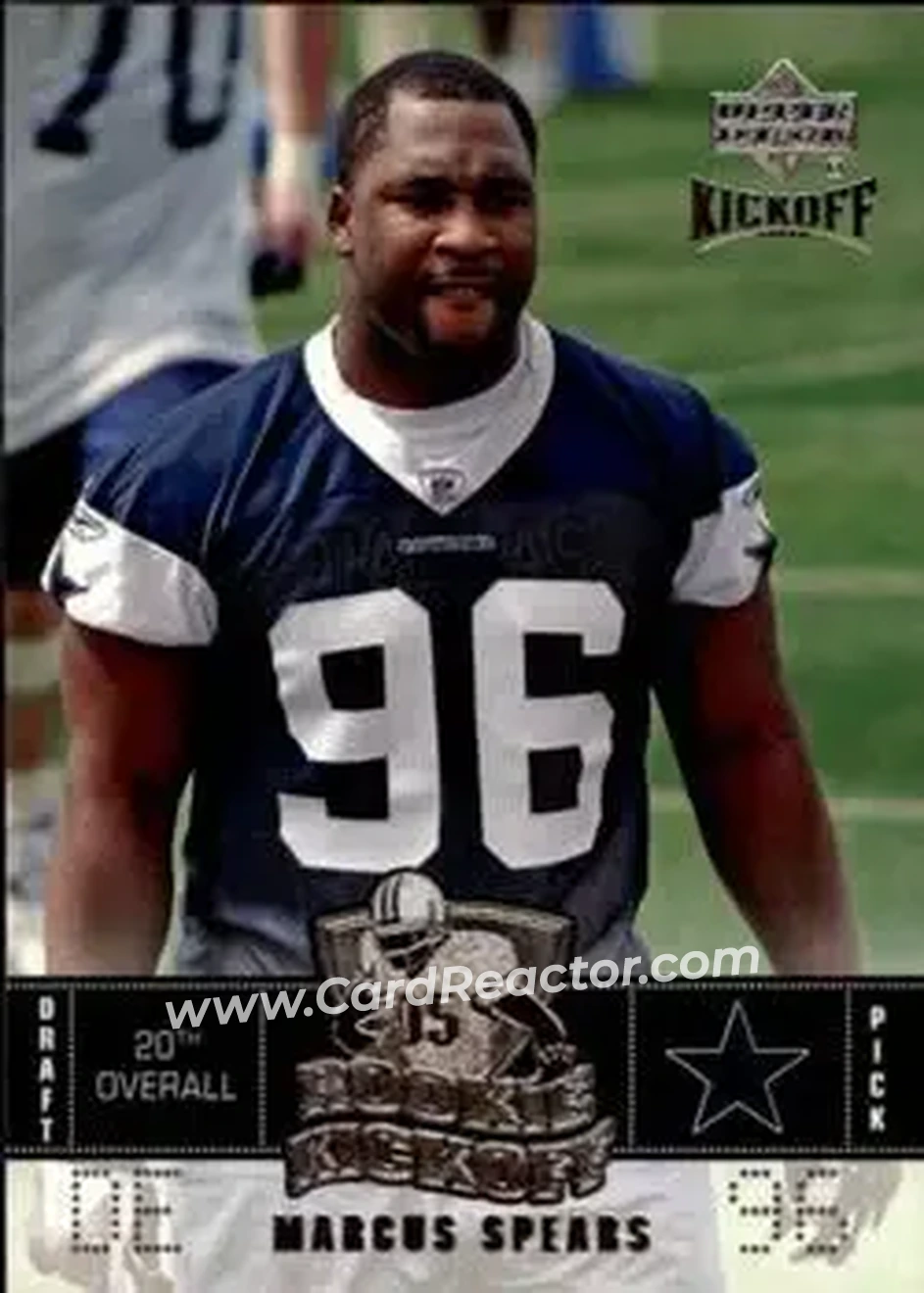 2005 Upper Deck Kickoff #117 - Marcus Spears - Dallas Cowboys - Front 2005 Upper Deck Kickoff #117 - Marcus Spears - Dallas Cowboys - Front