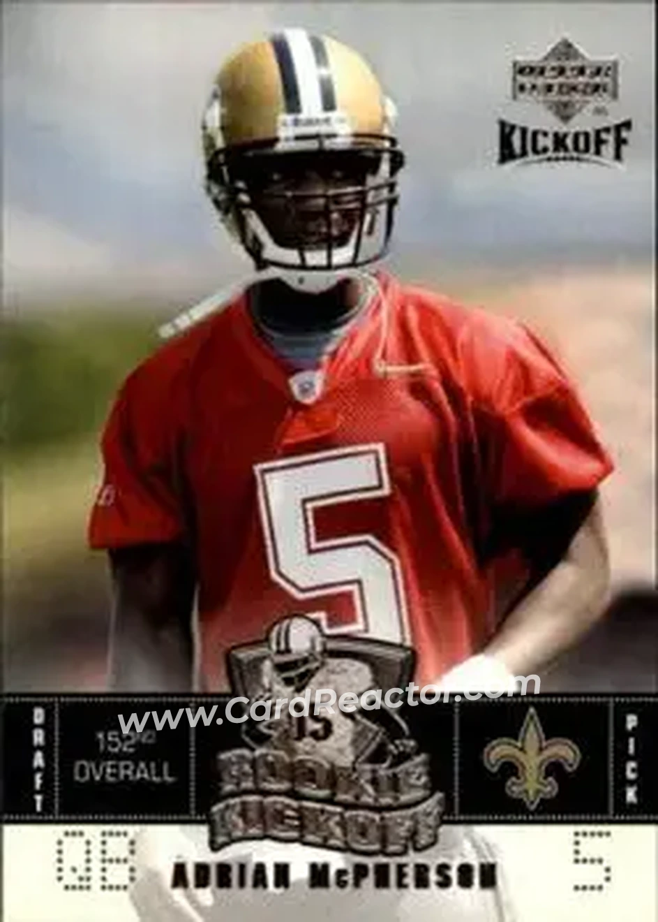 2005 Upper Deck Kickoff #127 - Adrian McPherson - New Orleans Saints - Front