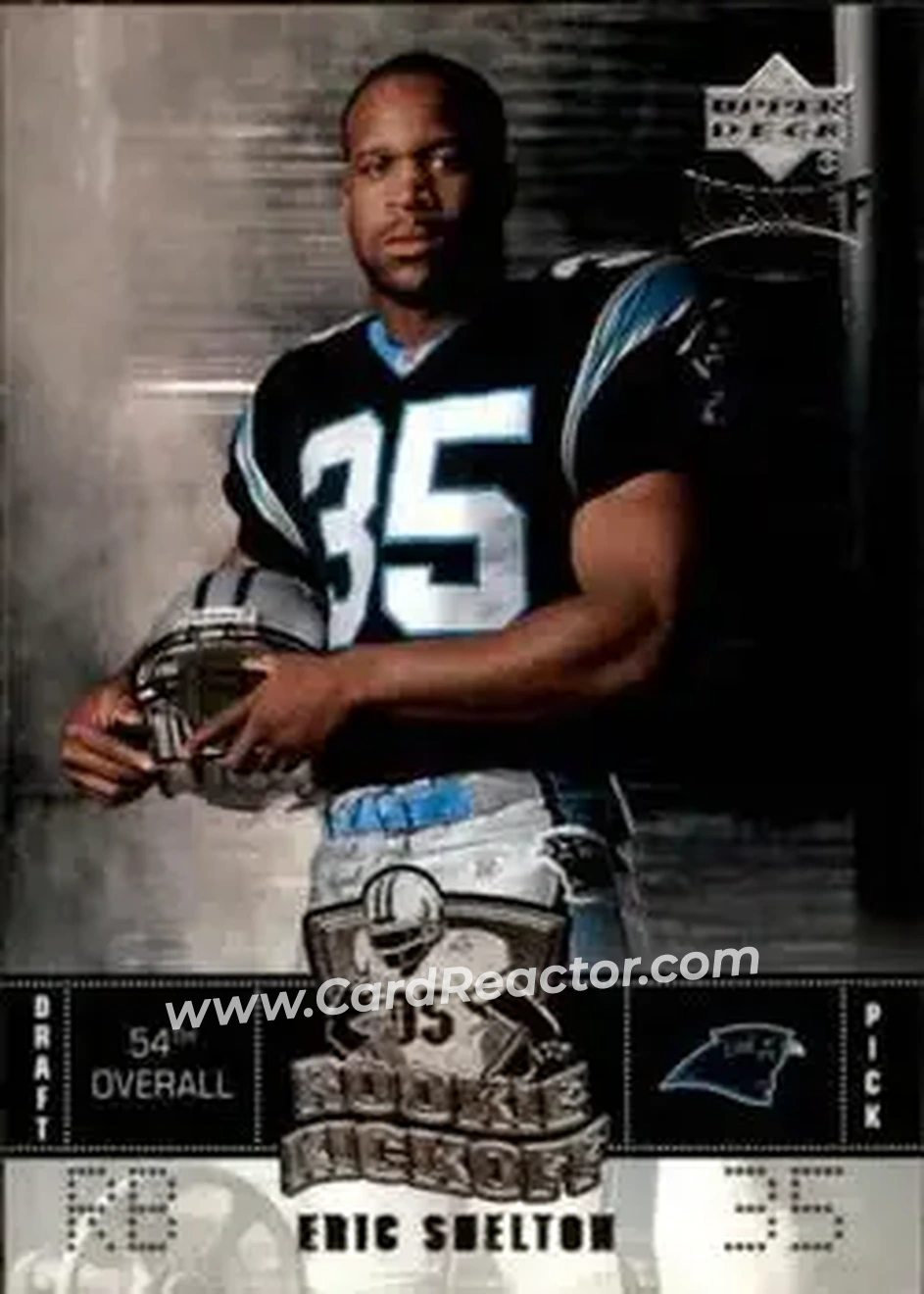 2005 Upper Deck Kickoff #128 - Eric Shelton - Carolina Panthers - Front 2005 Upper Deck Kickoff #128 - Eric Shelton - Carolina Panthers - Front