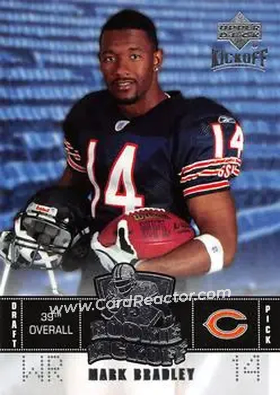 2005 Upper Deck Kickoff #133 - Mark Bradley - Chicago Bears - Front 2005 Upper Deck Kickoff #133 - Mark Bradley - Chicago Bears - Front