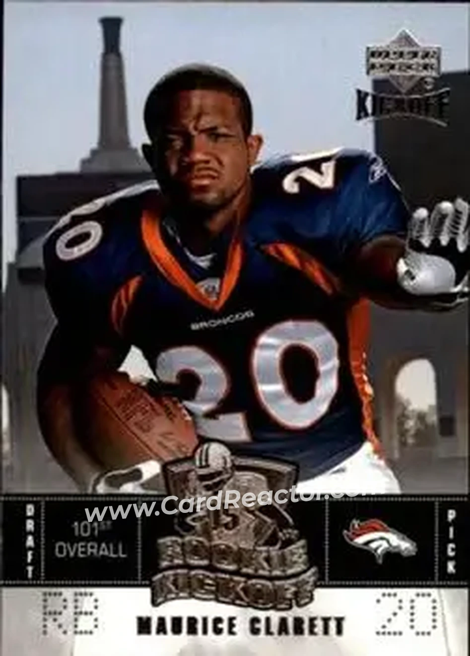 2005 Upper Deck Kickoff #104 - Maurice Clarett - Denver Broncos - Front