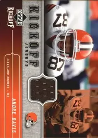 2005 Upper Deck Kickoff - Game Jerseys #KJ-AD - Andre Davis - Cleveland Browns