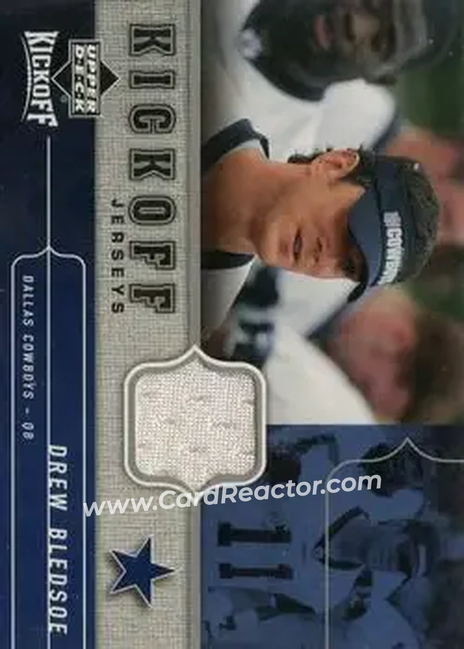 2005 Upper Deck Kickoff - Game Jerseys #KJ-DB - Drew Bledsoe - Dallas Cowboys - Front