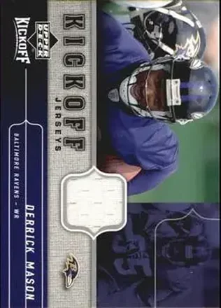 2005 Upper Deck Kickoff - Game Jerseys #KJ-DM - Derrick Mason - Baltimore Ravens