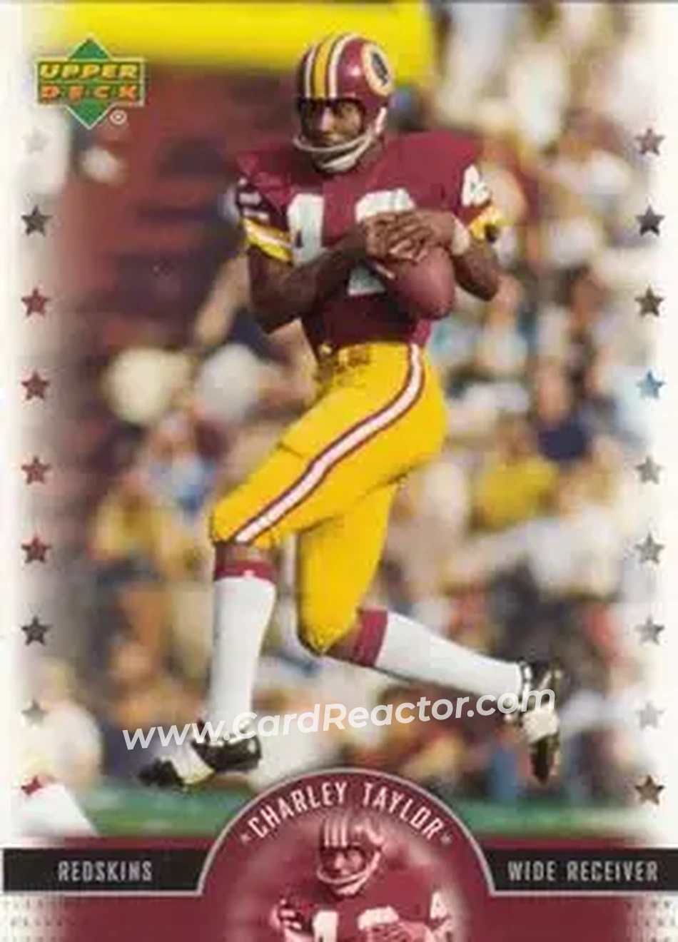 2005 Upper Deck Legends #1 - Charley Taylor - Washington Redskins - Front