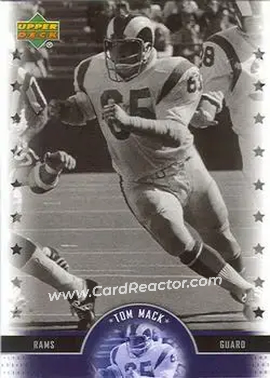2005 Upper Deck Legends #20 - Tom Mack - Los Angeles Rams - Front