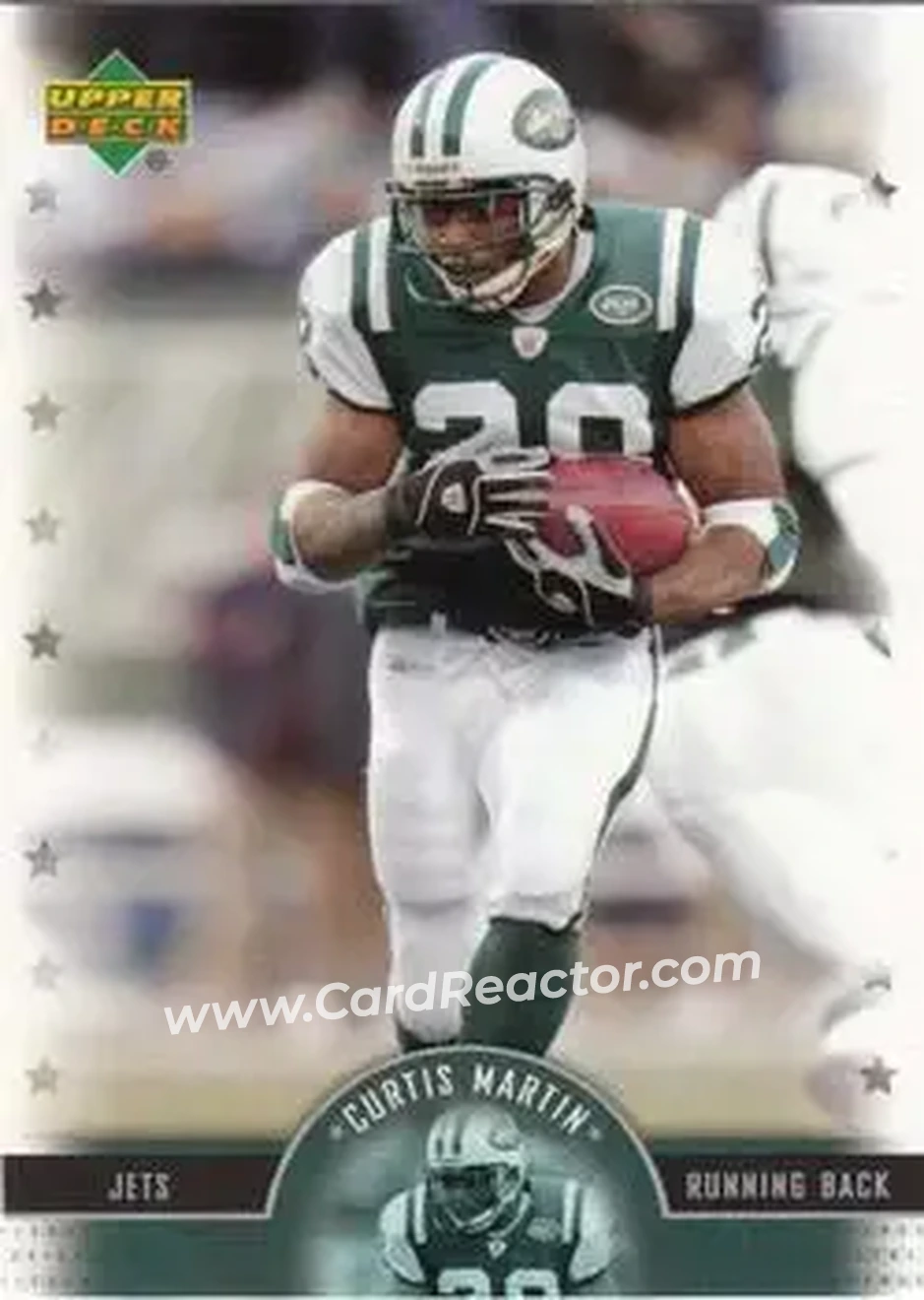 2005 Upper Deck Legends #24 - Curtis Martin - New York Jets - Front