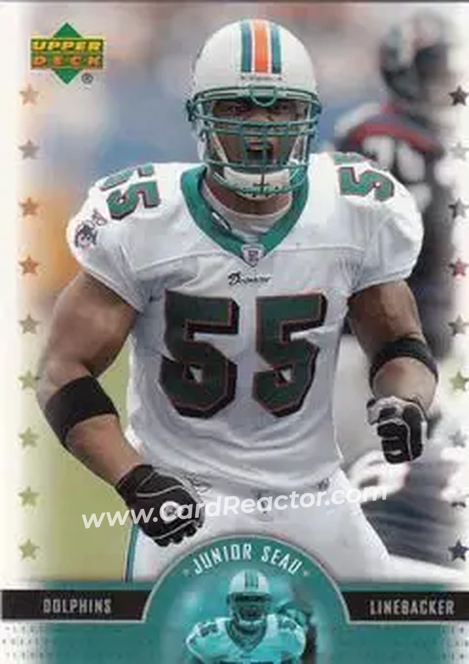 2005 Upper Deck Legends #25 - Junior Seau - Miami Dolphins - Front