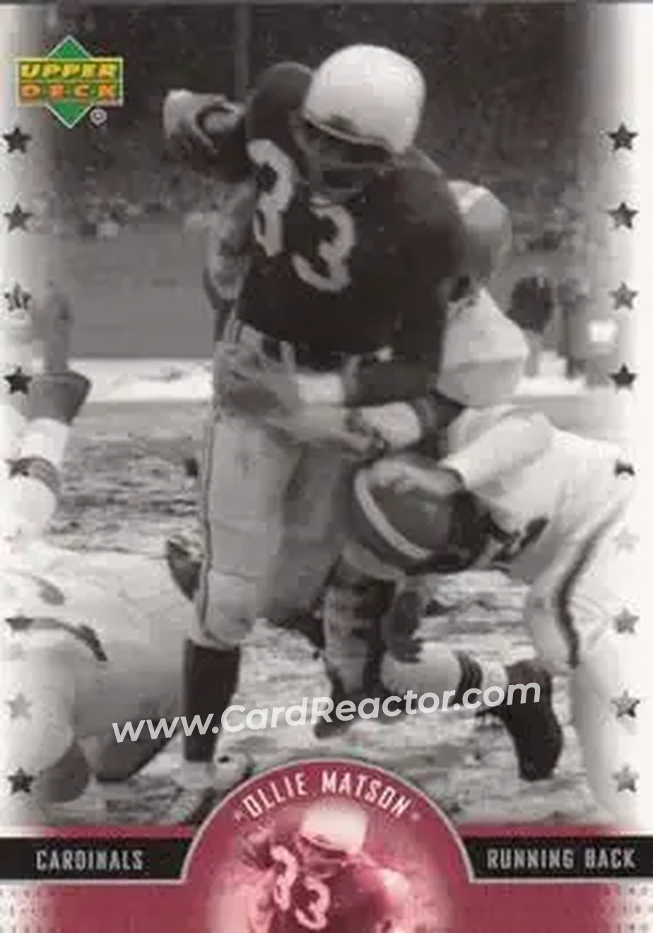 2005 Upper Deck Legends #36 - Ollie Matson - Arizona Cardinals - Front 2005 Upper Deck Legends #36 - Ollie Matson - Arizona Cardinals - Front