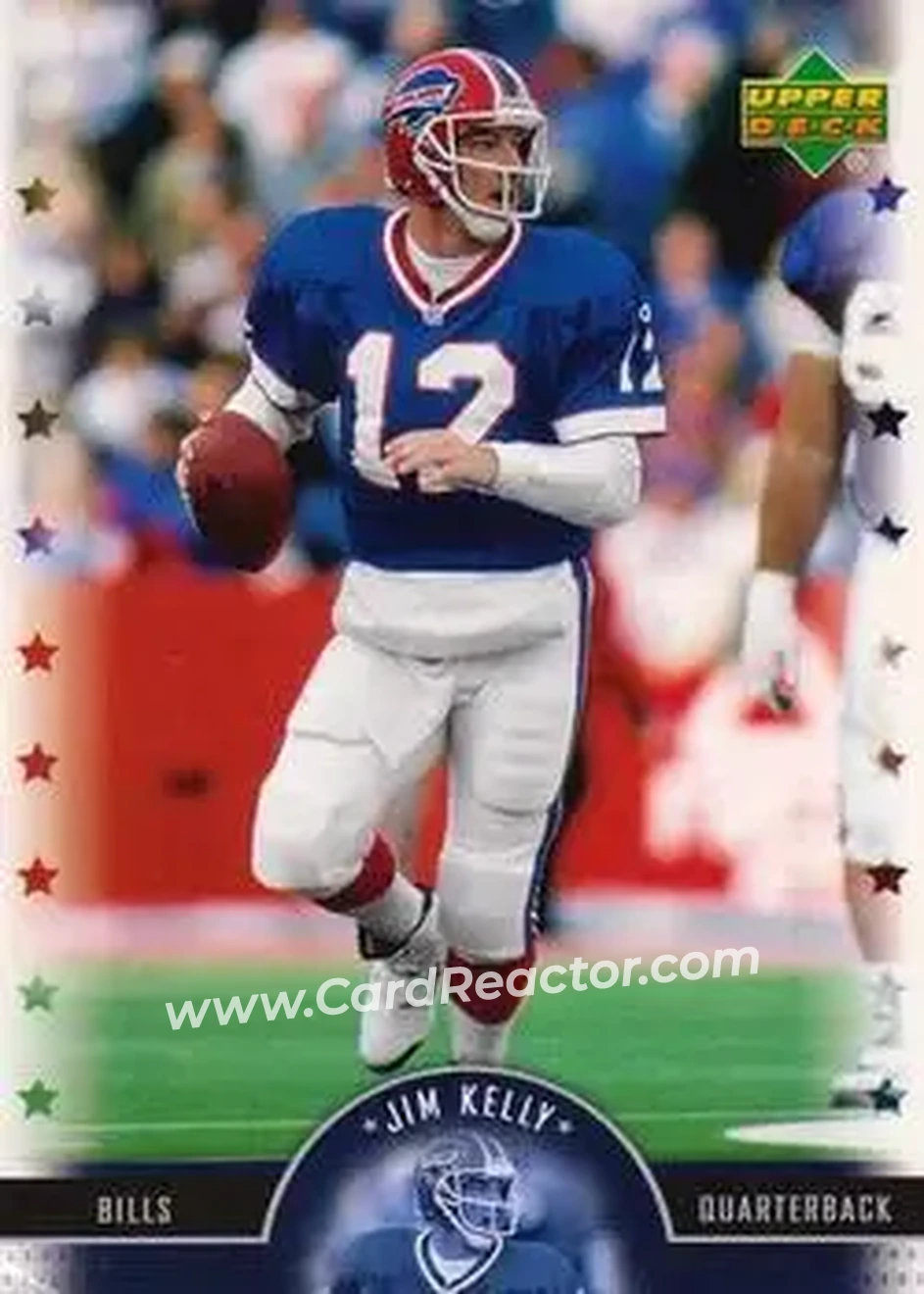 2005 Upper Deck Legends #40 - Jim Kelly - Buffalo Bills - Front 2005 Upper Deck Legends #40 - Jim Kelly - Buffalo Bills - Front