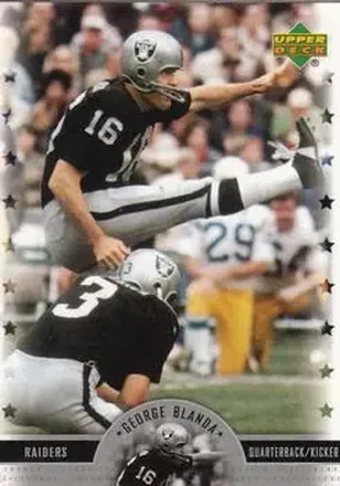 2005 Upper Deck Legends #44 - George Blanda - Oakland Raiders