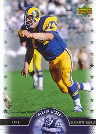 2005 Upper Deck Legends #47 - Merlin Olsen - Los Angeles Rams