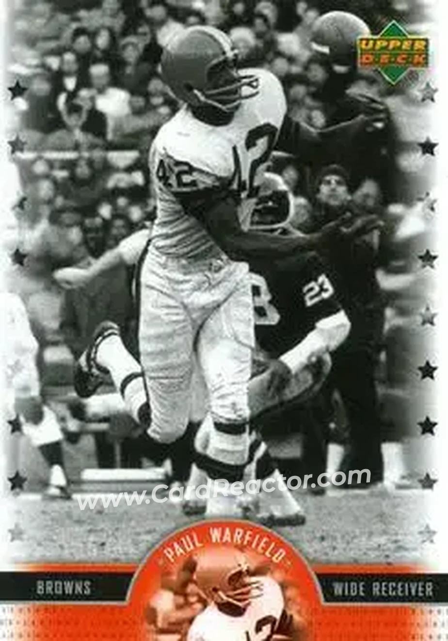 2005 Upper Deck Legends #48 - Paul Warfield - Cleveland Browns - Front