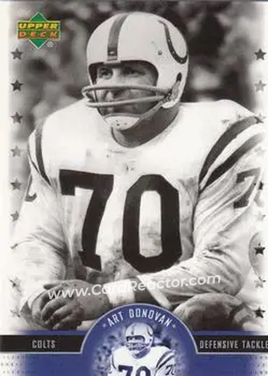2005 Upper Deck Legends #50 - Art Donovan - Baltimore Colts - Front