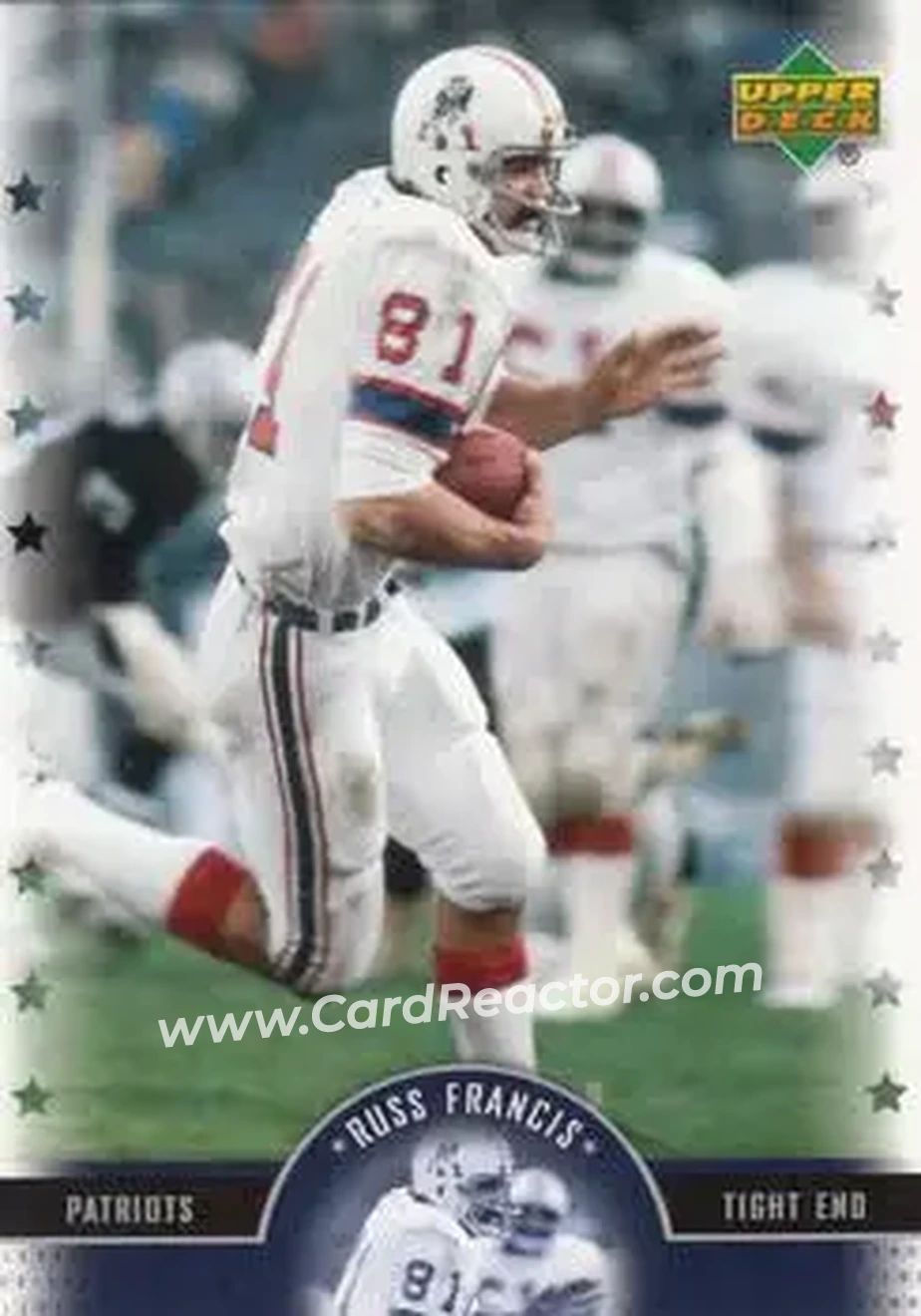 2005 Upper Deck Legends #5 - Russ Francis - New England Patriots - Front