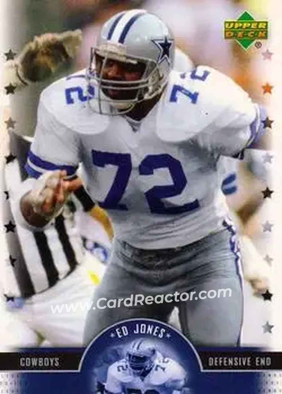 2005 Upper Deck Legends #10 - Ed "Too Tall" Jones - Dallas Cowboys - Front 2005 Upper Deck Legends #10 - Ed "Too Tall" Jones - Dallas Cowboys - Front