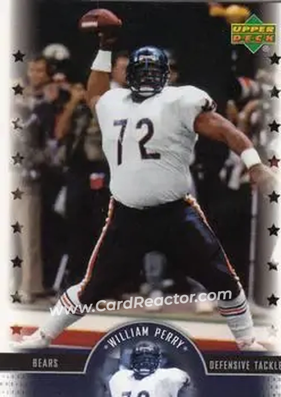 2005 Upper Deck Legends #15 - William Perry - Chicago Bears - Front