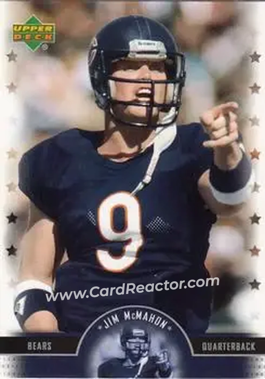 2005 Upper Deck Legends #21 - Jim McMahon - Chicago Bears - Front 2005 Upper Deck Legends #21 - Jim McMahon - Chicago Bears - Front