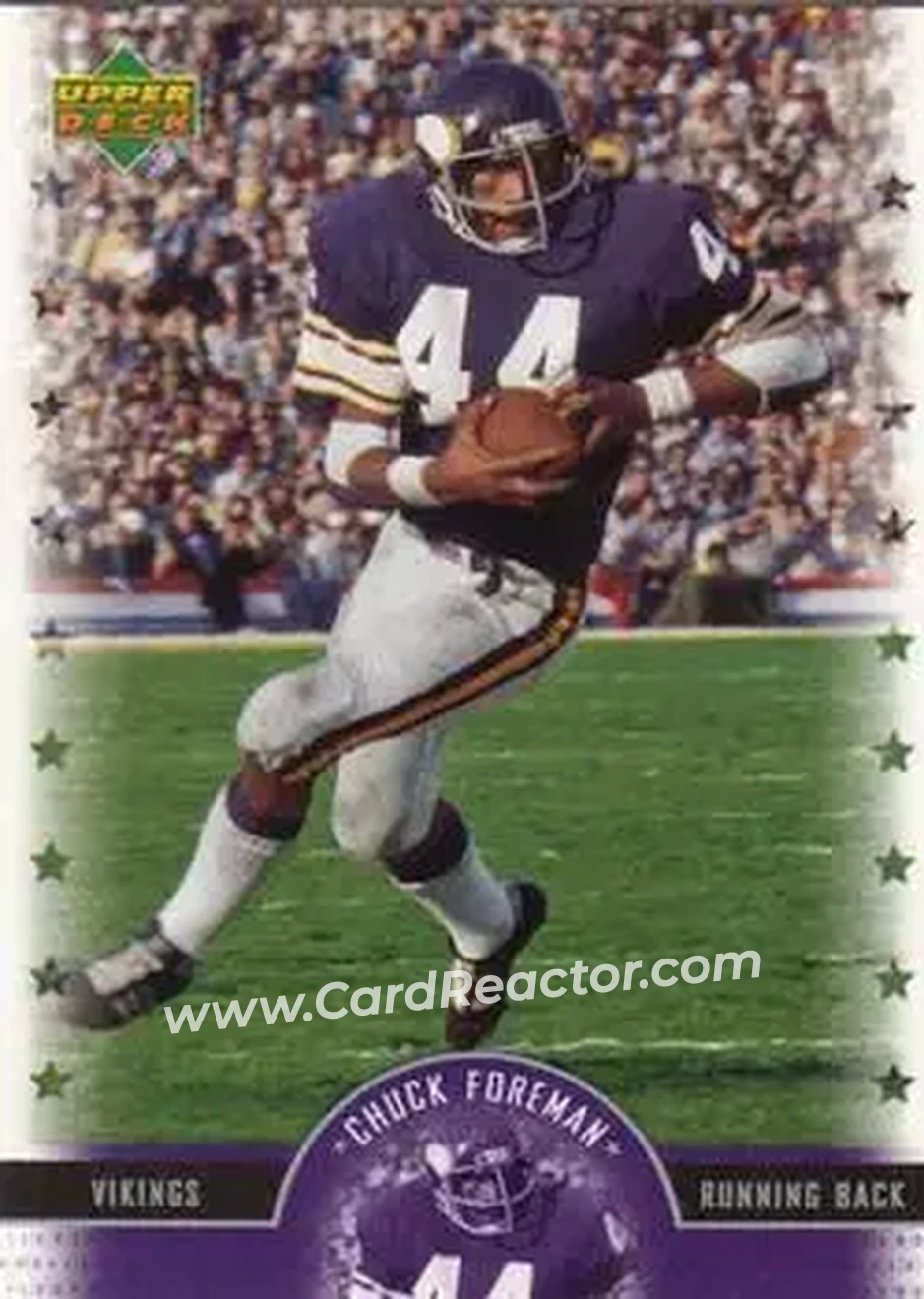 2005 Upper Deck Legends #28 - Chuck Foreman - Minnesota Vikings - Front