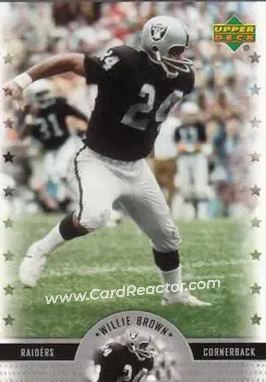2005 Upper Deck Legends #29 - Willie Brown - Oakland Raiders - Front