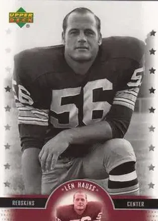 2005 Upper Deck Legends #34 - Len Hauss - Washington Redskins