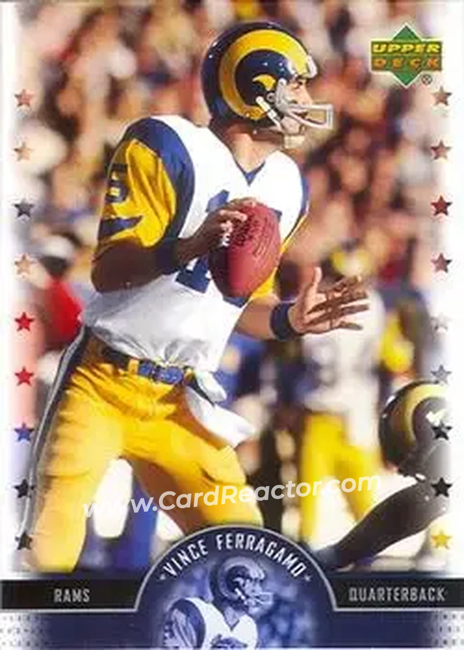2005 Upper Deck Legends #41 - Vince Ferragamo - Los Angeles Rams - Front