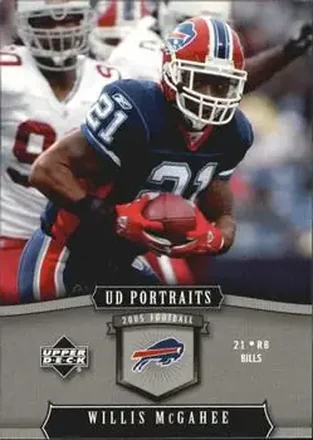 2005 Upper Deck Portraits #12 - Willis McGahee - Buffalo Bills