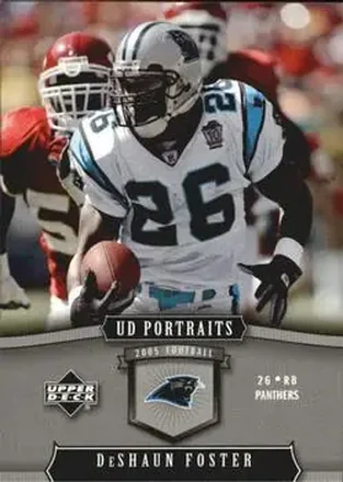 2005 Upper Deck Portraits #15 - DeShaun Foster - Carolina Panthers