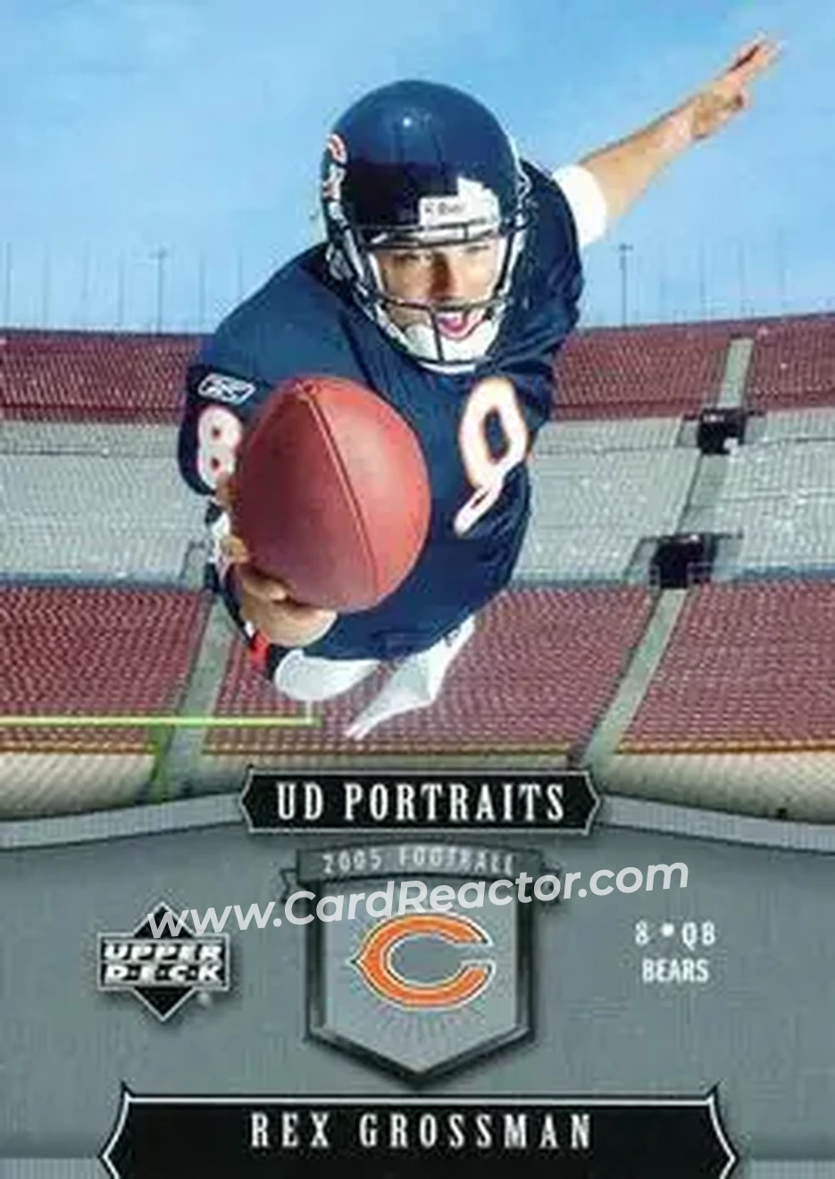 2005 Upper Deck Portraits #18 - Rex Grossman - Chicago Bears - Front