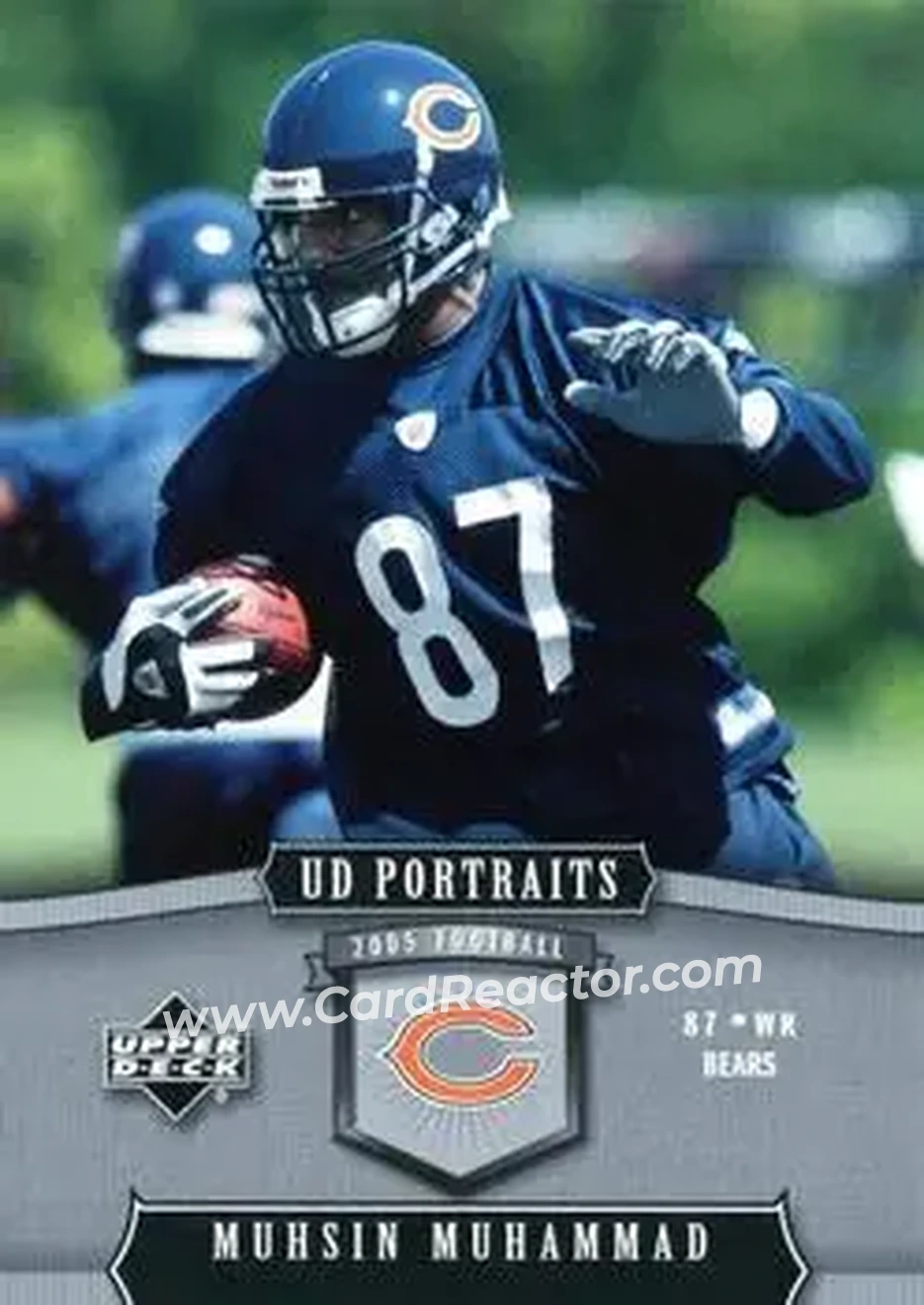 2005 Upper Deck Portraits #19 - Muhsin Muhammad - Chicago Bears - Front 2005 Upper Deck Portraits #19 - Muhsin Muhammad - Chicago Bears - Front